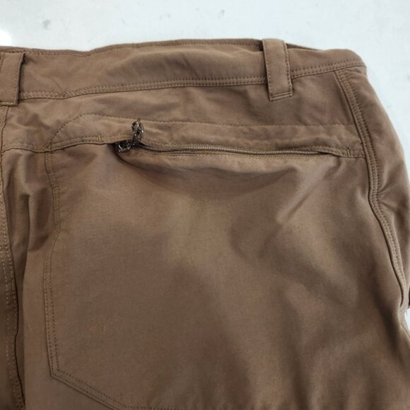 LL Bean Cresta Hiking Pants Brown Water Resistant Outdoor Nylon Mens 36x… - Picture 6 of 11